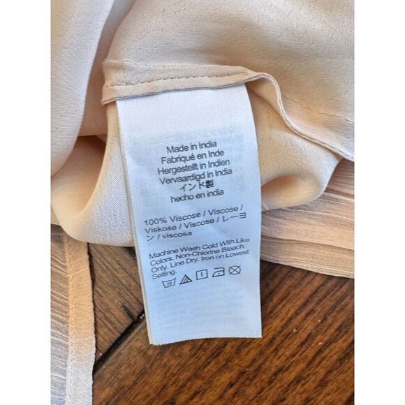 NWT J. Crew Ruffle Button-Up Shirt in Crinkle Chiffon Sz 14 Pale Pink OP $138 - Picture 12 of 12